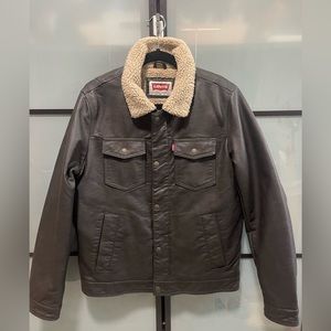 Levi’s leather jacket men’s (small)